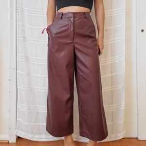 Forever 21 Pants - Faux leather culottes Forever 21 Pants - Faux leather culottes